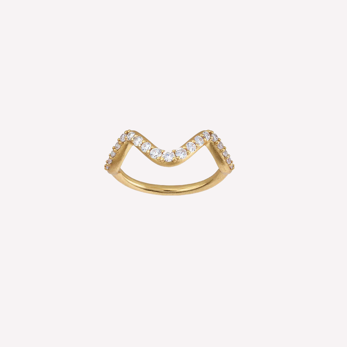 Wave sparkle リング スモール Gold – byBiehl Japan
